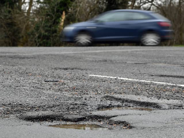Potholes. Photo from Joe Giddens/PA Images
