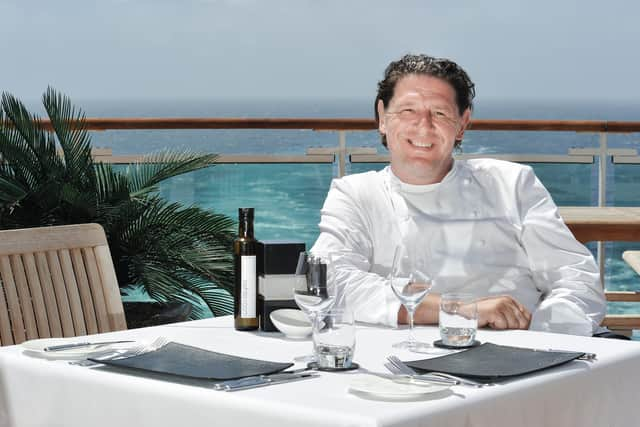 Enjoy the godfather of British cooking Marco Pierre White’s inspirational five-course Gala Evening menu on Britannia.