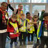 Cubs celebrate after walking 10km