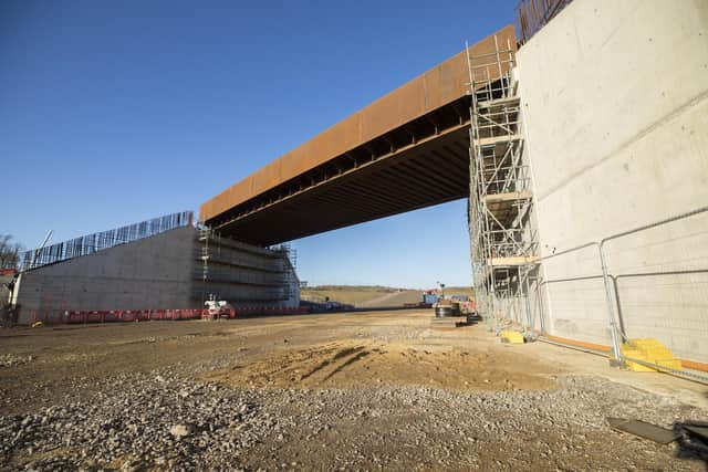 The new East West Rail bridge at Calvert