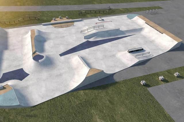 Designs for the delayed Buckingham skate park revamp