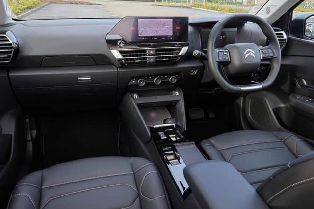 The Citroen C4's interior is simple but unique