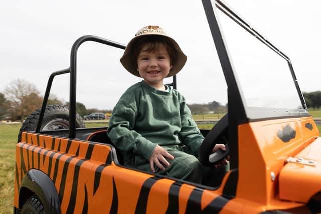 A child enjoying a trip to Woburn Safari Park. Photo: Woburn Safari Park