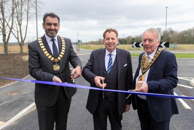 Buckinghamshire Council Chairman Councillor Zahir Mohammed, Inland Homes CEO Stephen Wicks, and Mayor of Beaconsfield Alastair Pike