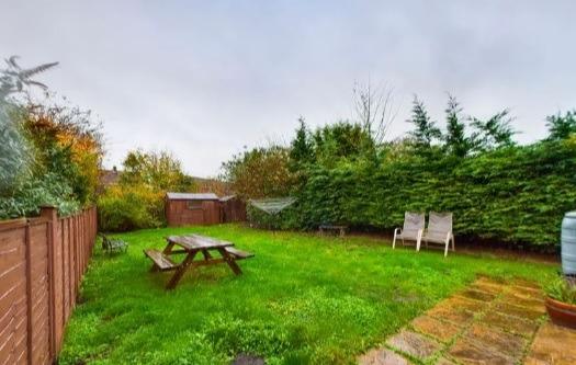 The home boasts a large rear garden.