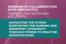 Upcoming webinar to support nurses