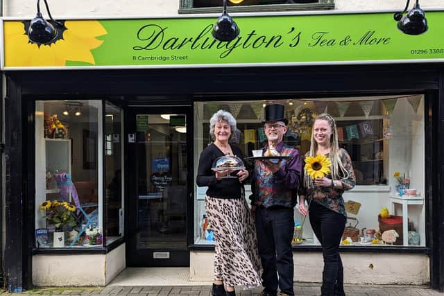 Karen, Mike & Lauren Heffer from Darlington's Tea and More in Aylesbury