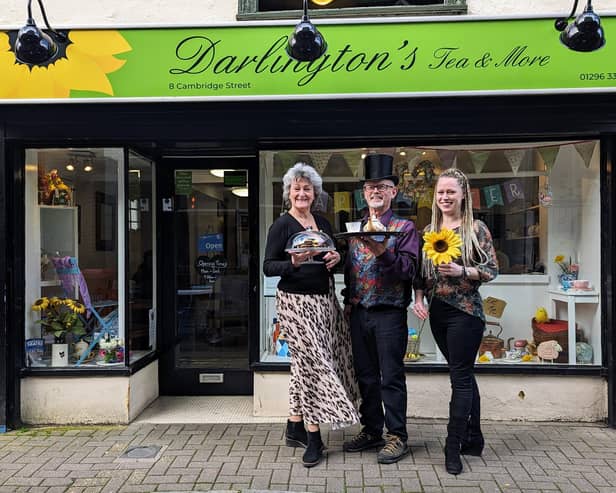 Karen, Mike & Lauren Heffer from Darlington's Tea and More in Aylesbury
