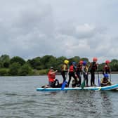 Paddle boarding in Milton Keynes