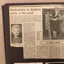 Ronnie featured in a local paper during her days at Dingles.
