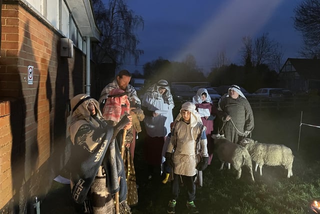 This was the seventh live nativity held in Steeple Claydon