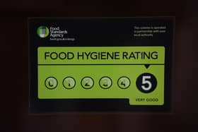 The FSA scheme gives businesses a rating from five to zero which is displayed at the premises and online. Image: Victoria Jones PA