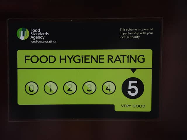The FSA scheme gives businesses a rating from five to zero which is displayed at the premises and online. Image: Victoria Jones PA