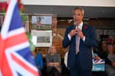 Nigel Farage in Winslow. Photo from Stuart Mitchell