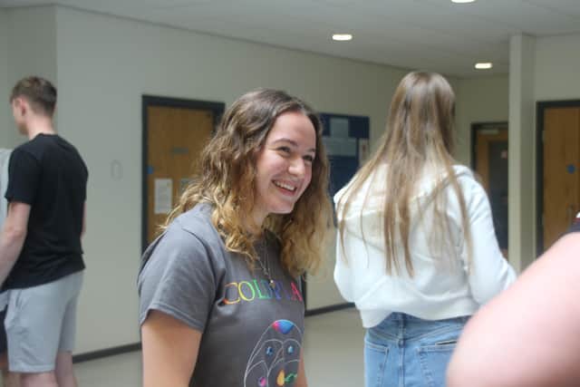 Peggy Lee was delighted to receive an A* and two A grades