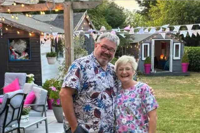 Helen Christie with husband Stephen. Photo: The Christies via GoFundMe