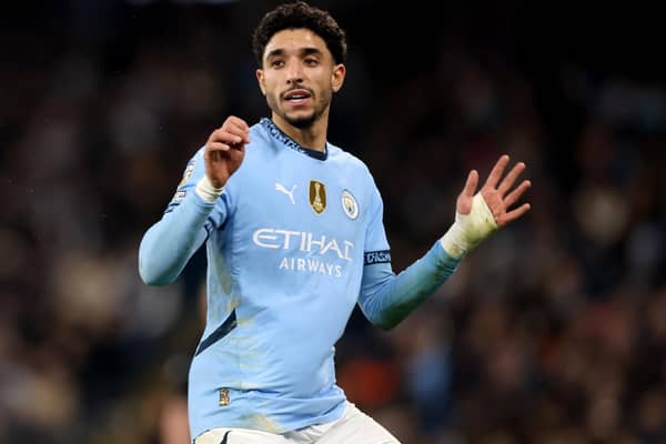 Manchester City's Omar Marmoush was one of the biggest signings of the January window. (Photo by Carl Recine/Getty Images)