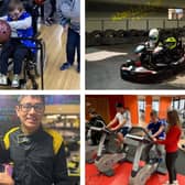 Some of the young people and their families who have enjoyed free leisure activities thanks to Absolutely Together