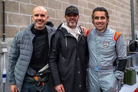 Racers (pictured left to right) Marino Franchitti, Jimmie Johnson and Dario Franchitti contested the Spa 6 Hours last weekend (Photo courtesy of Bob van der Wolf)