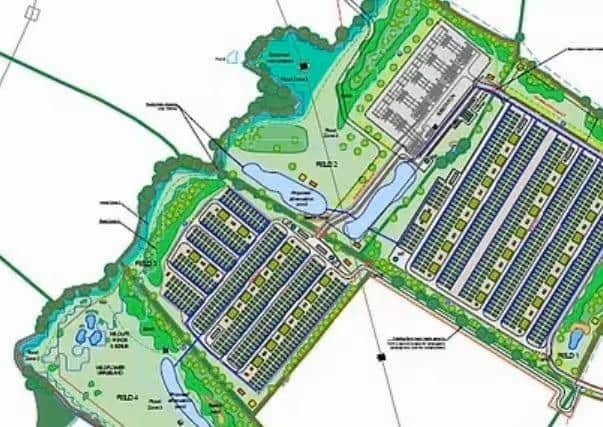 The battery storage site diagram