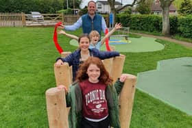 Greg Smith MP with Chearsley children: Maggie Henry, Florence Reynolds and Freddie Sampson