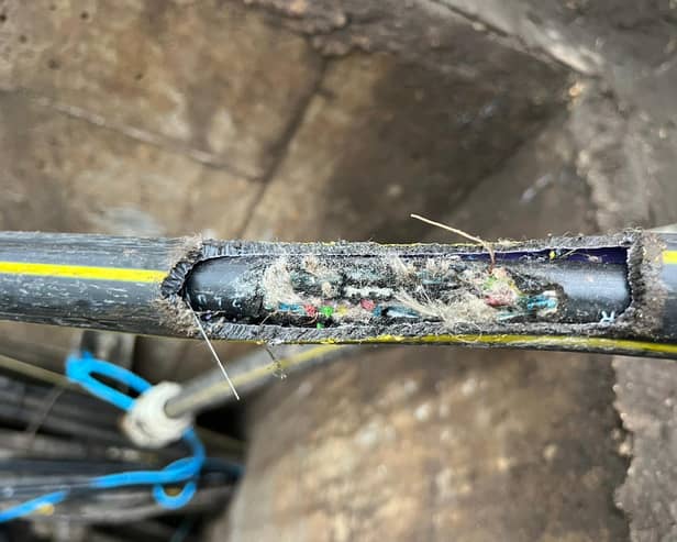 Cable damaged caused by a rodent in Tring