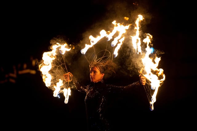 Cassia Chloe ended the evening with an incredible fire performance
