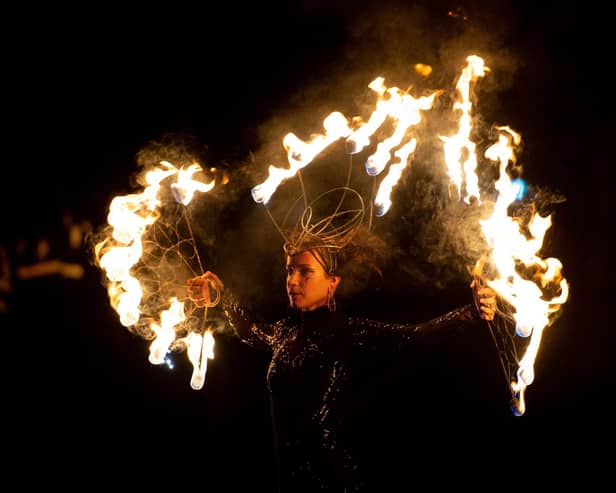 Cassia Chloe ended the evening with an incredible fire performance