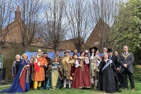 From the town council's St George's Day celebrations with Unbound Theatre in 2022, photo from Aylesbury Town Council