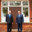 Chairman Bernard Garbe and CEO Frank Keane at Vitalograph HQ in Maids Moreton, Buckingham