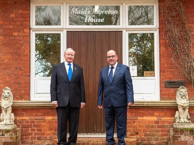 Chairman Bernard Garbe and CEO Frank Keane at Vitalograph HQ in Maids Moreton, Buckingham