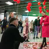 Debora Delcheva and Atanas Dimitrov at Luton airport
