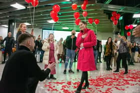 Debora Delcheva and Atanas Dimitrov at Luton airport