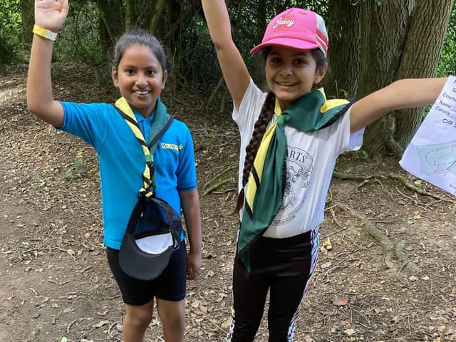 Two of the over 820 Beaver Scouts that attended