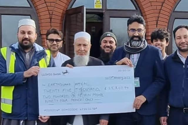 Itimad Hussain, Treasurer, Masud Khan, Chairman, Said Wazir Khan, Site Facilitator, and other members of Aylesbury mosque
