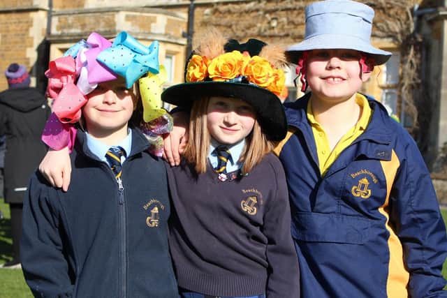 Year 6 Beachboroughs pupils on Wear A Hat Day 2022