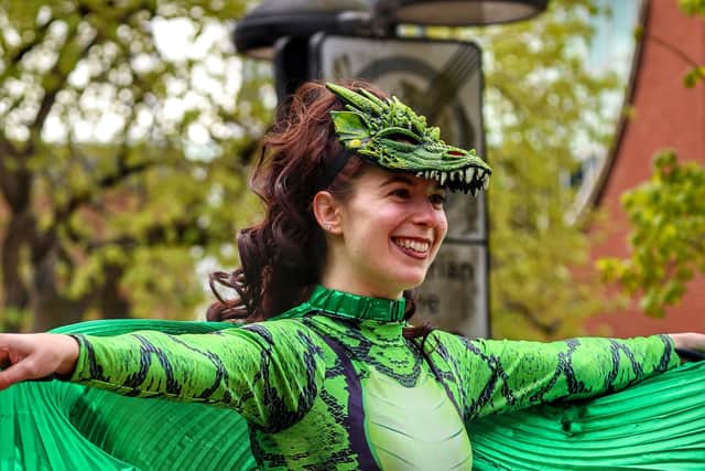 One of stars of last year's St George's Parade in Aylesbury. Photo from Damon Mitchell