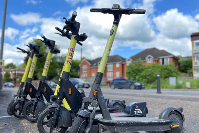 Zipp Scooters in High Wycombe, photo from Charlie Smith, Local Democracy Reporting Service