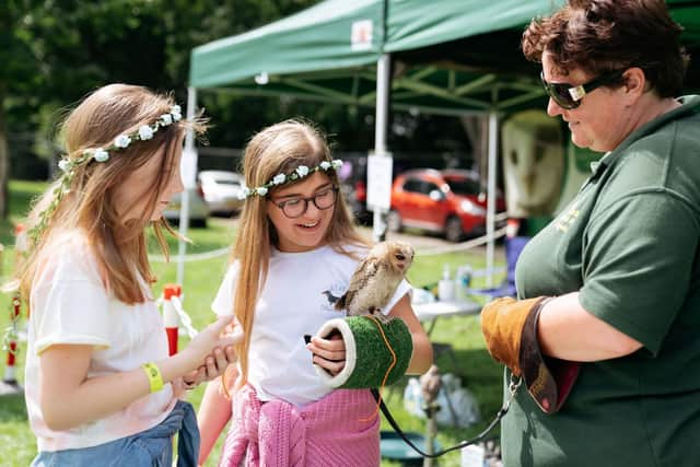 an Owl demonstration © Berkshire Birds of Prey