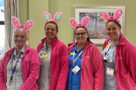 Florence Nightingale Hospice Nurses Wear Midnight Walk Light-Up Bunny Ears