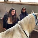 Students loving the pony interaction opportunity
