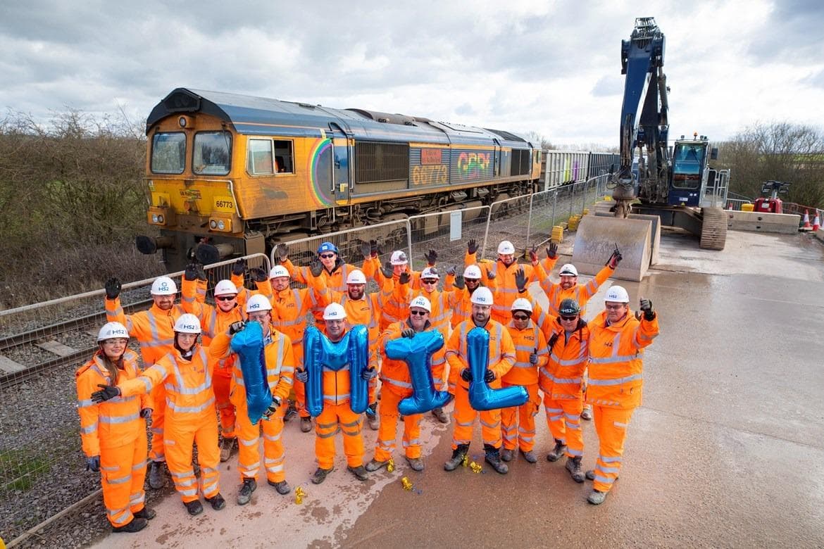 HS2 freight trains in Aylesbury Vale reach million tonne milestone 