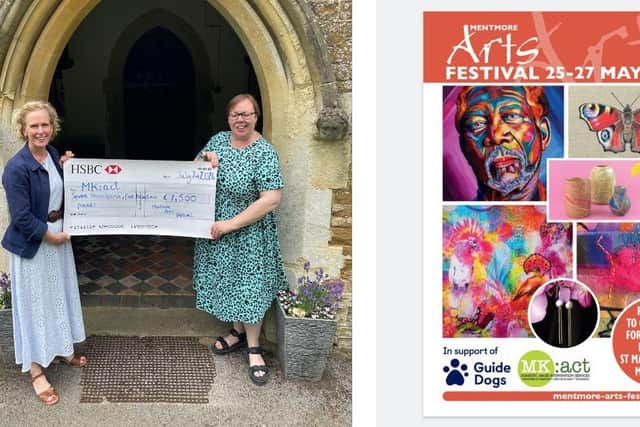 Stephanie from Mentmore Arts Festival and Sue, MK Act CEO