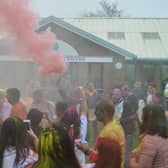 paint powder everywhere