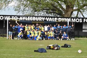 New first team manager Michael East led their Development team to celebrate winning the Suburban League Central Division title last season