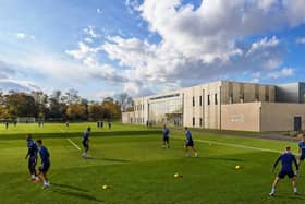 An artist’s impression of Wycombe Wanderers’ proposed performance centre and training pitches Image: Wycombe Wanderers/KSS Design Group, via Buckinghamshire Council’s planning portal
