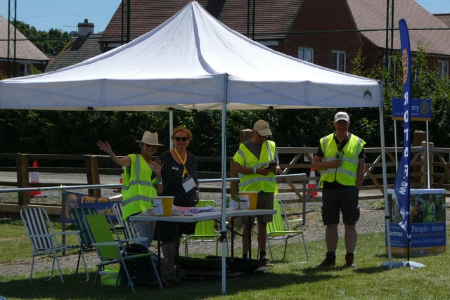 Volunteers from the rotary club made the two-day event possible