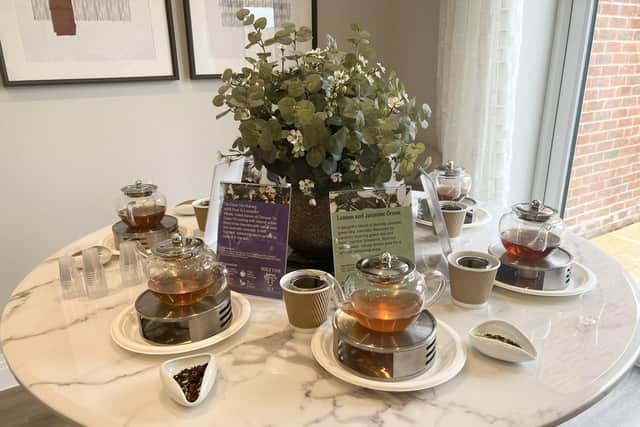 Tea days are organised at the development