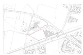 The area where the 60 homes would be built