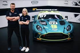 Andrew Howard and Jessica Hawkins will race a Beechdean Aston Martin Vantage GT3 in the British GT Championship this season (Photo courtesy Beechdean AMR)